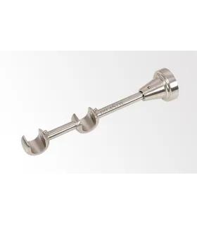 Držiak dvojitý Efekt nerezová oceľ  Ø16 mm