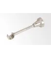 Schraubhalter schlichtes Satin-Nickel Ø16 mm