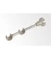 Doppelhalter Satin-Nickel Ø16 mm