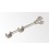 Držiak dvojitý satin nickel  Ø16 mm