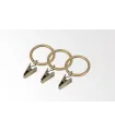 Ringgleiter mit Klammer Stück antik Ø16 mm