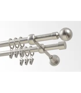 Satin nickel Ø 16 mm - Paola