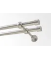Metall-Gardinenstange Satin-Nickel Ø 16 mm - Pullo
