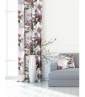 Záves s krúžkami 140cmx250 cm farba Flores 02