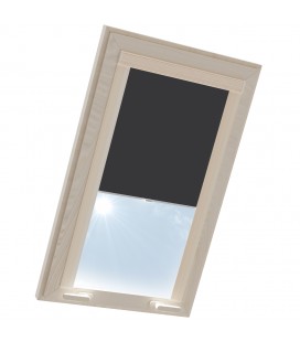 Roleta termoizolačna na strešné okno VELUX v hliníkovej kazete Krémová