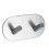 Dvojitý samolepiaci vešiak Inox N003