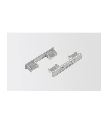 Koncovka k strebornej koľajnici 2ks