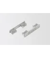 Koncovka k strebornej koľajnici 2ks