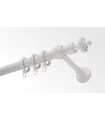 einläufige Gardinenstange Ø28mm weiß
