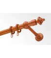 Holz-Gardinenstange Ø28mm Kirsche