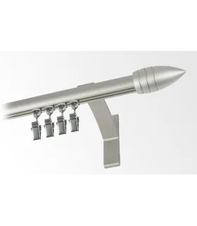 Jednoduchá Garniža hl. profil INOX koncovka Potisk Frez