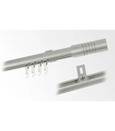 Jednoduchá garniža hl. profil INOX koncovka Potisk Frez