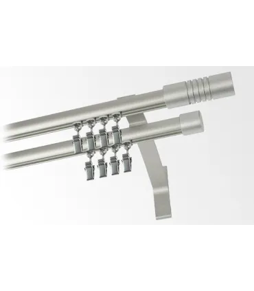 Garniža dvojitá hliníkový profil INOX koncovka 5 Frez