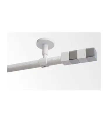 Jednoducha biela leskla Ø19 mm- Kvadrat
