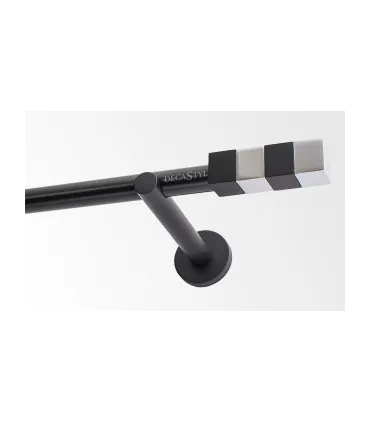 Jednoduchá 19mm biela leskla koncovka Kvadrat