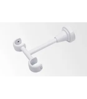Držiak dvojitý  stropný biely 