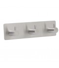 Trojitý samolepiaci vešiak Inox N011