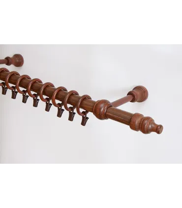 Garniža drevená Ø28mm  orech