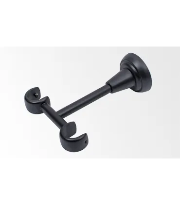 Držiak dvojitý stropný matný čierný 