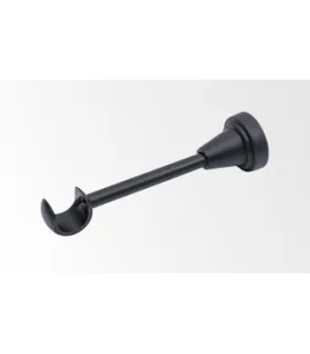 Držiak jednoduchý U matný čierný