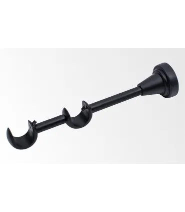 Držiak dvojitý U matný čierný