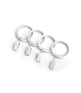 krúžok so štipcom biely 