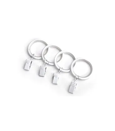 krúžok so štipcom biely 