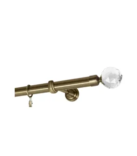 Antik Ø 25 mm - koncovka Crystal Gula tyč hladká