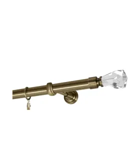 Antik Ø 25 mm - koncovka Crystal Cone tyč hladká