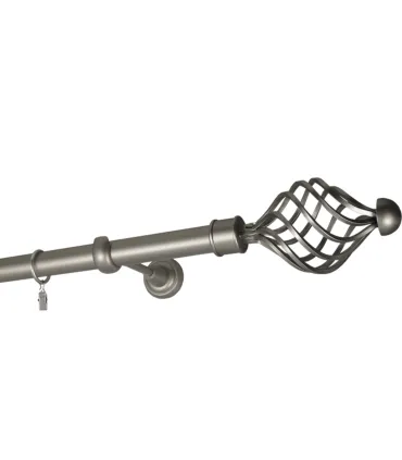 Satin nickel Ø 25 mm - koncovka Navona tyč hladká