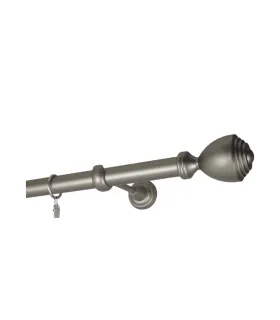 Satin nickel Ø 25 mm - koncovka Palacio tyč hladká