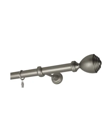 Satin nickel Ø 25 mm - koncovka Palacio tyč hladká
