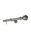 Metall-Gardinenstange Satin-Nickel Ø 25 mm - Palacio glatte Stange