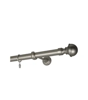 Satin nickel Ø 25 mm - koncovka Boston tyč hladká