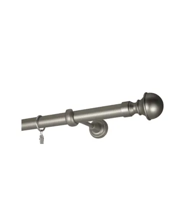 Satin nickel Ø 25 mm - koncovka Boston tyč hladká
