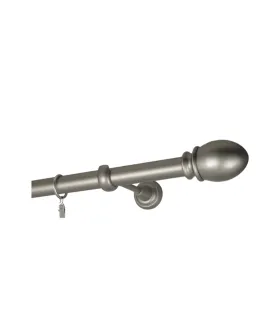 Satin nickel Ø 25 mm - koncovka Beluno tyč hladká