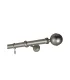 Satin nickel Ø 25 mm - koncovka Kalisto tyč hladká
