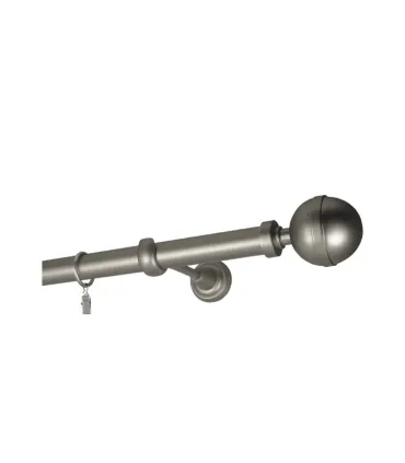 Satin nickel Ø 25 mm - koncovka Kalisto tyč hladká