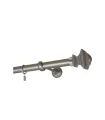 Metall-Gardinenstange Satin-Nickel Ø 25 mm - Endstück Verdi glatte Stange