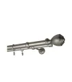 Metall-Gardinenstange Satin-Nickel Ø 25/19 mm - Palacio