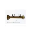 Classic Doppelhalter glatt diam.20/20mm