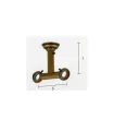 Classic Doppelhalter Deckenbefestigung geschlossen Diam.20/20mm