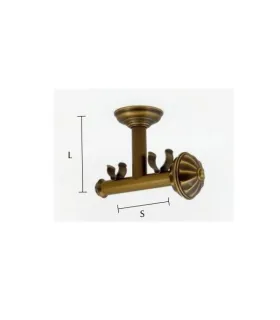 Classic držiak dvojitý stropný dekoracný diam.30/20mm