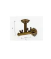 Classic Doppelhalter Deckenbefestigung dekorativ Diam. 30/20mm