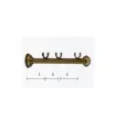 Classic dreifacher Halter glatt diam.20/20/20mm