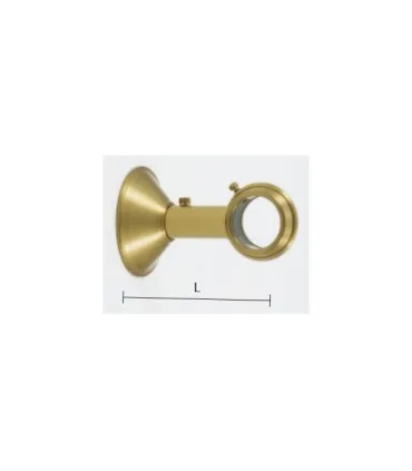 Art Deco držiak jednoduchý zatvorený diam.30mm