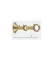 Art Deco Doppelhalter geschlossen, Diam. 30/20 mm