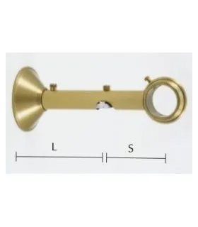 Art Deco držiak dvojitý tyč/kolajnica