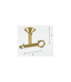 Art Deco držiak dvojitý stropný tyč/kolajnica