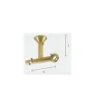 Art Deco Doppelhalter für Deckenstange/Schiene